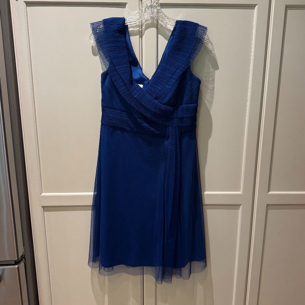 Vintage blue crepe dress